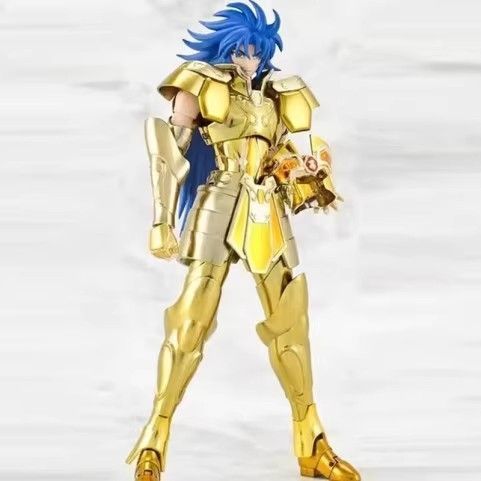 Reprint Mc Gemini Gold Saint Cloth Seiya Myth ex Gemini Sprinkler With Garlon Head Carving Hair