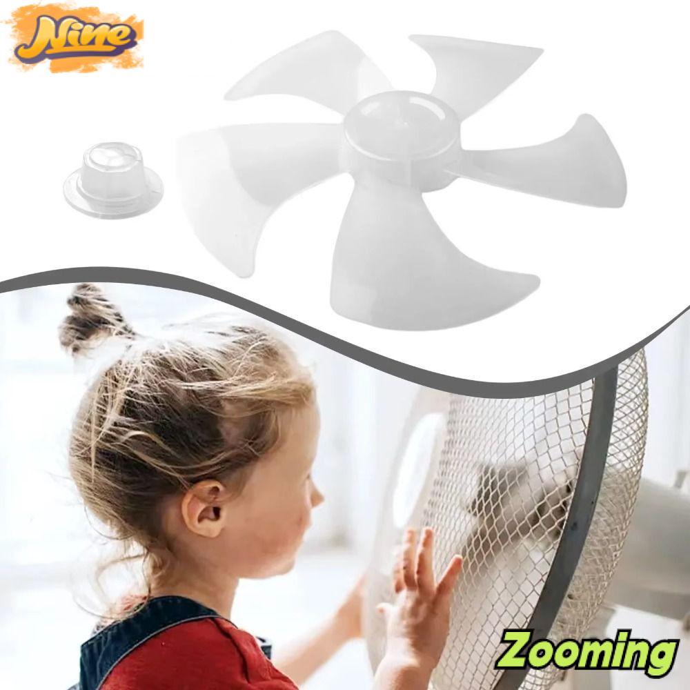 ZOOMING Fan Blade, Plastic Slow Noise Five Blades Fan,  Big Wind Leaf Floor Fan for Pedestal Fan Table Fan Wall Fan