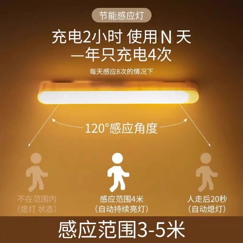 Motion sensor light sensor light Smart light Energy-Saving light Human Body Smart sensor light Rechargeable Voice Control Smart sensor Corridor Dormitory Wiring-Free Night light led Night light lidou003.my10.