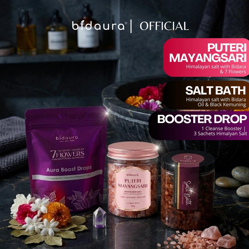 [EXTRA CLEANSING -VE AURA] Bidaura | Aura Booster Drop | Salt Bath | Himalayan Pink Salt | Lime Citrus Cleanse Booster
