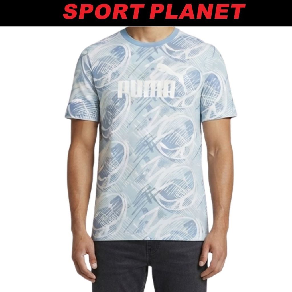 Puma Men Power AOP Short Sleeves Tee Shirt Baju Lelaki (678938-20) Sport Planet 31-21