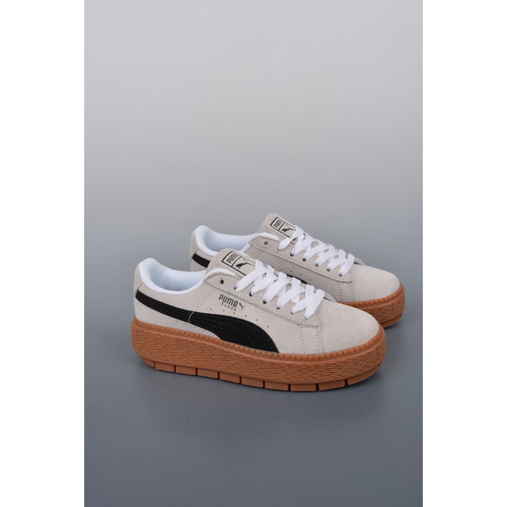 Puma shoes/Puma Suede Platfotm Gold Sneakers German Training shoes Sports shoes Flat shoes Everyday All-Match Wear-Resistant Street Trend Campus ZAMX