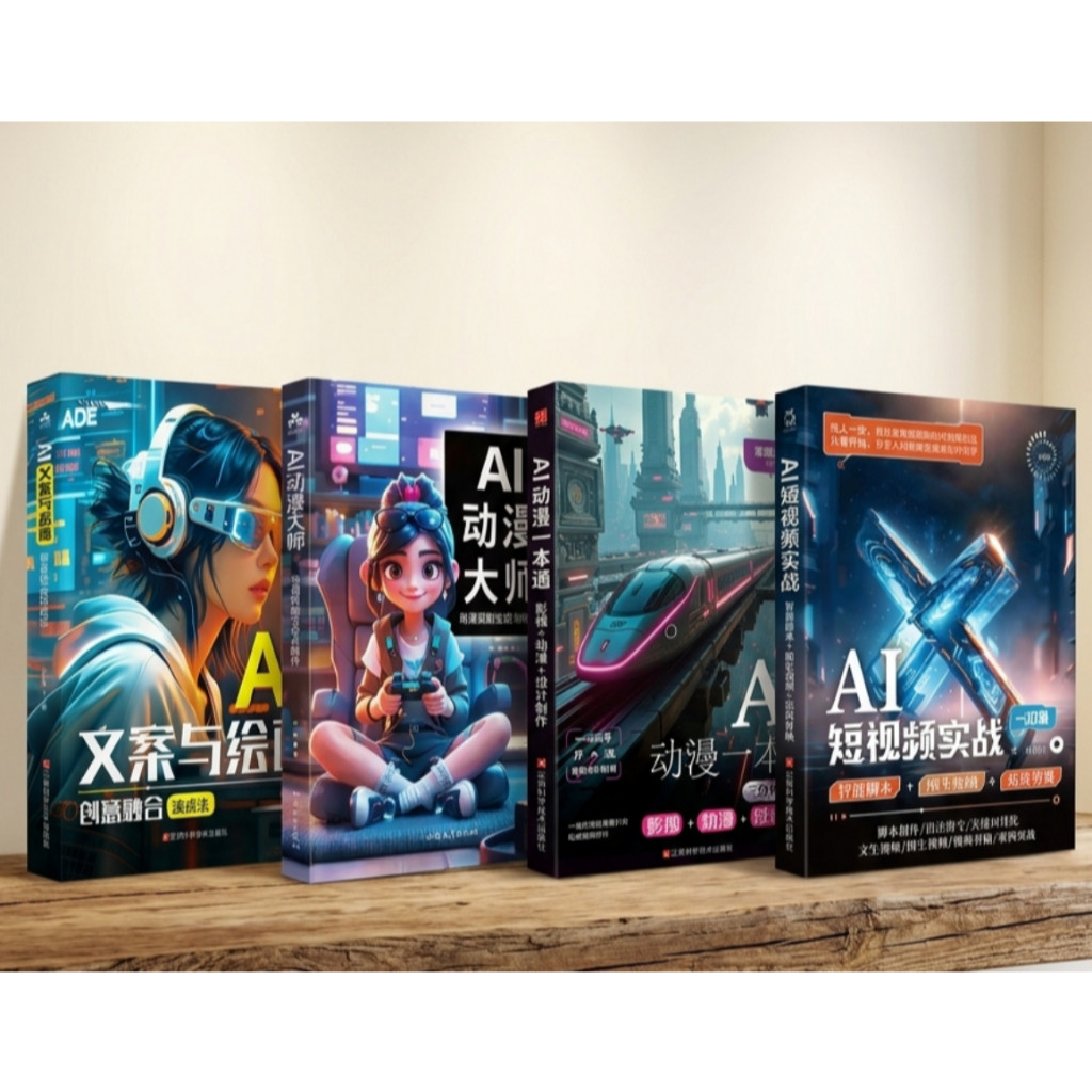 扫描版电z书 【AI 短视频/绘画创作，零基础入门】AI动漫一本通，AI 短视频实战，AI 动漫大师，AI 文案与绘画 |科技