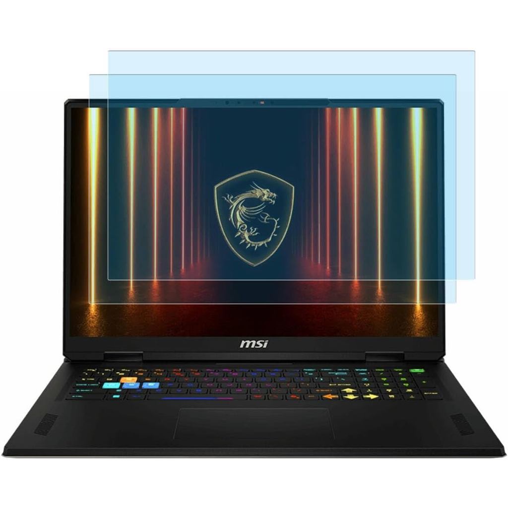 2-Pek Pelindung Skrin 18" Inci untuk Laptop Gaming MSI 18" MSI Stealth 18/Stealth A18 AI, Titan 18HX AI, Raider A18H/Raider 18HX AI, Vector A18 HX/Crosshair 18 HX AI 18 Inci Anti-B