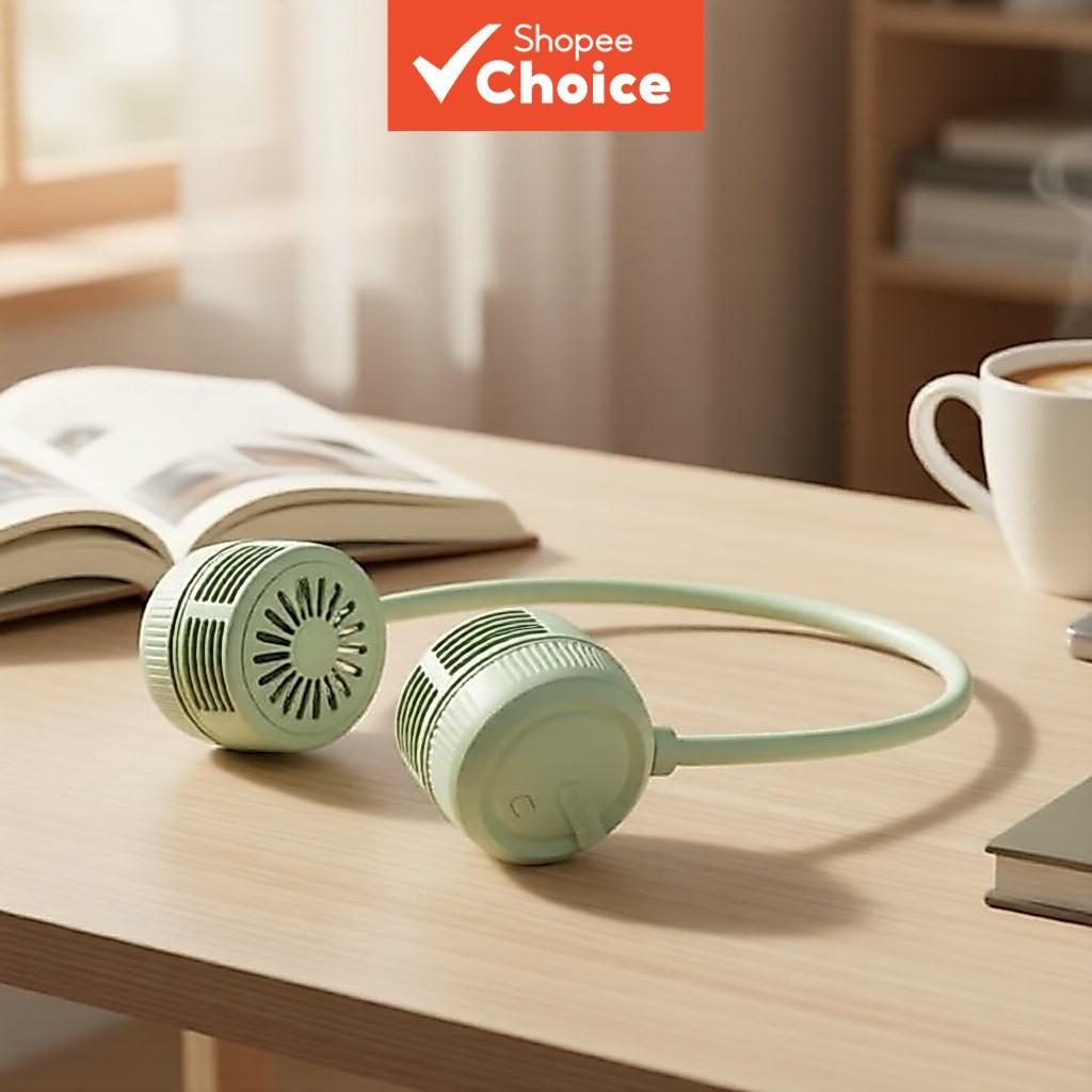  Folding Halterneck Fan, Dorm Mini USB Electric Fan, Energy-Saving, Rechargeable, Portable, Foldable  Kipas Lipat Leher Gantung Mini USB Asrama Kipas Elektrik Jimat Tenaga Boleh Cas Mudah Alih Boleh Lipat
