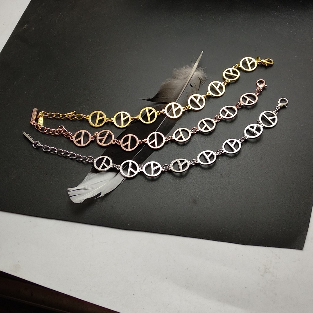 Korea Korea G-dragon G-dragon GD Same Style Merchandise Political Change Bracelet Bracelet Anti-War Couple Bracelet Adjustable Length