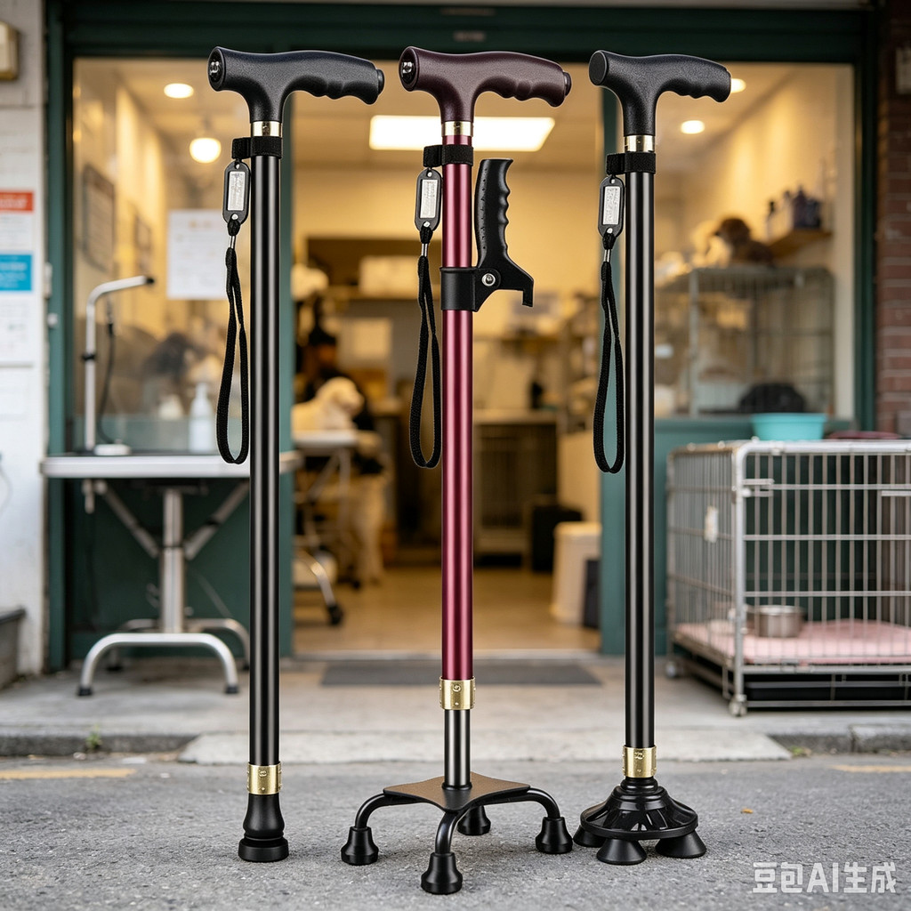 Elderly Crutches Shock-resistant Crutches Big Four-legged Cane、-*&***&&*&-*&***&-*&&***、walking aid、walking cane、tongkat orang tua、tongkat lipat、 4 kaki、Foldable walking stick for elderly、tongkat kaki 4、拐杖椅子