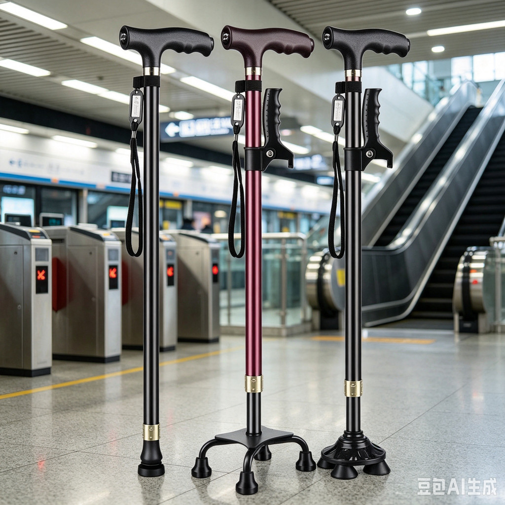 Elderly Crutches Shock-resistant Crutches Big Four-legged Cane、-*&***&&-&*&--&-&&&**----&*-&&---&&&、walking aid、walking cane、tongkat orang tua、tongkat lipat、 4 kaki、Foldable walking stick for elderly、tongkat kaki 4、拐杖椅子