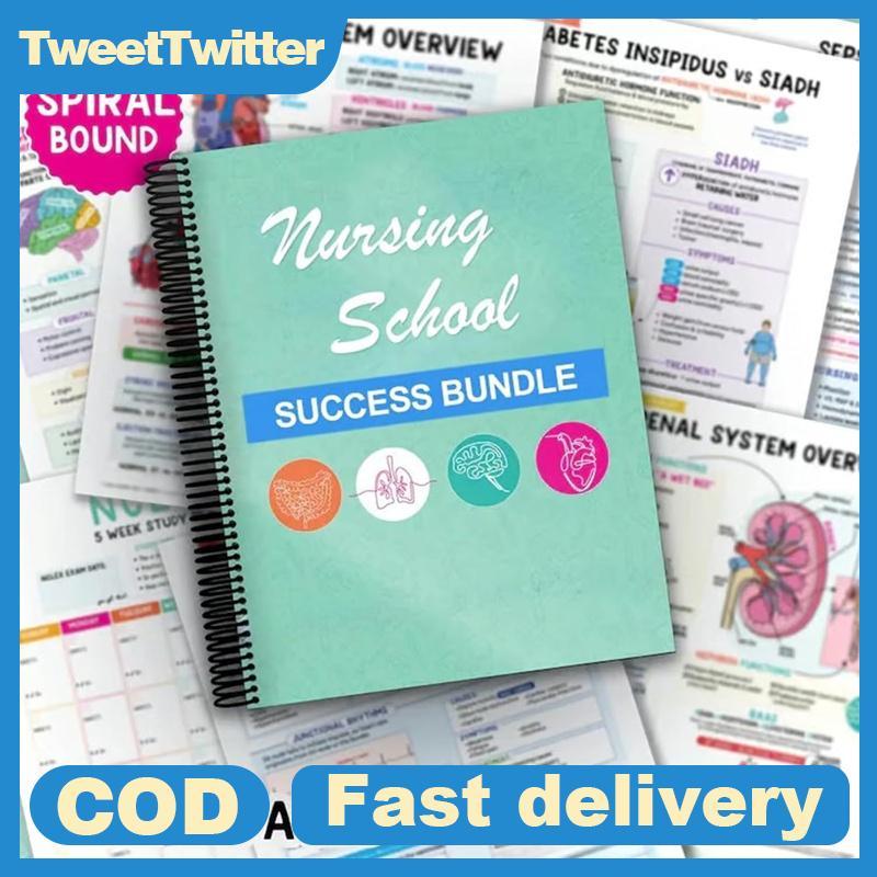 TweetTwitter Notepad Nursing School Success Pen Creative Notepad Nursing School Note Pa Study Guide MY