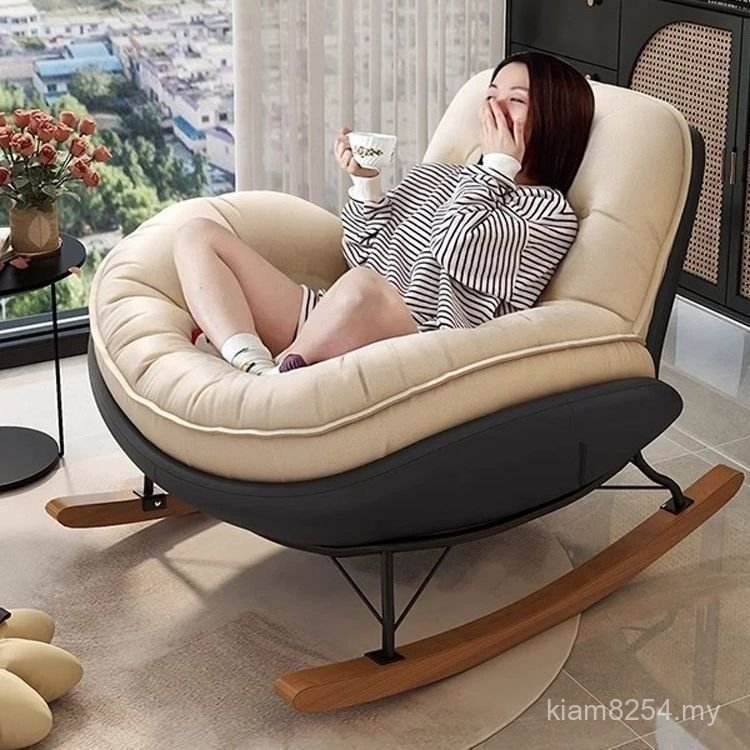 Balcony Leisure Rockable Chair Beiluxury Bedroom Can Double Sofa European Style Living Room Outdoor Lazy Chair Single Lying Bed 2MRP