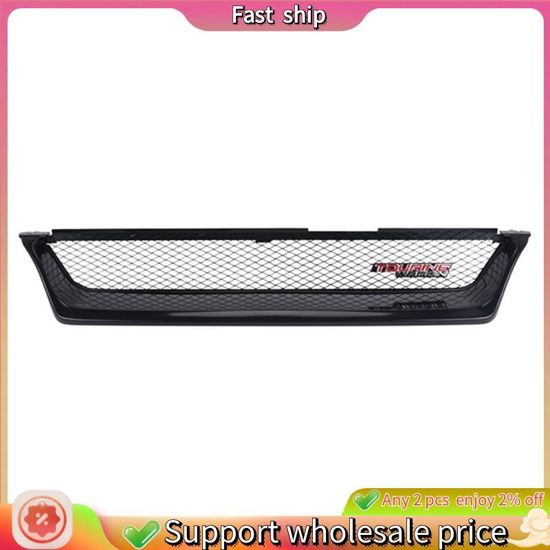 In stock-Car Front Bumper Mesh Grill Grille Gloss Black Racing Grills for   AE101 1993 1994 1995 1996 1997