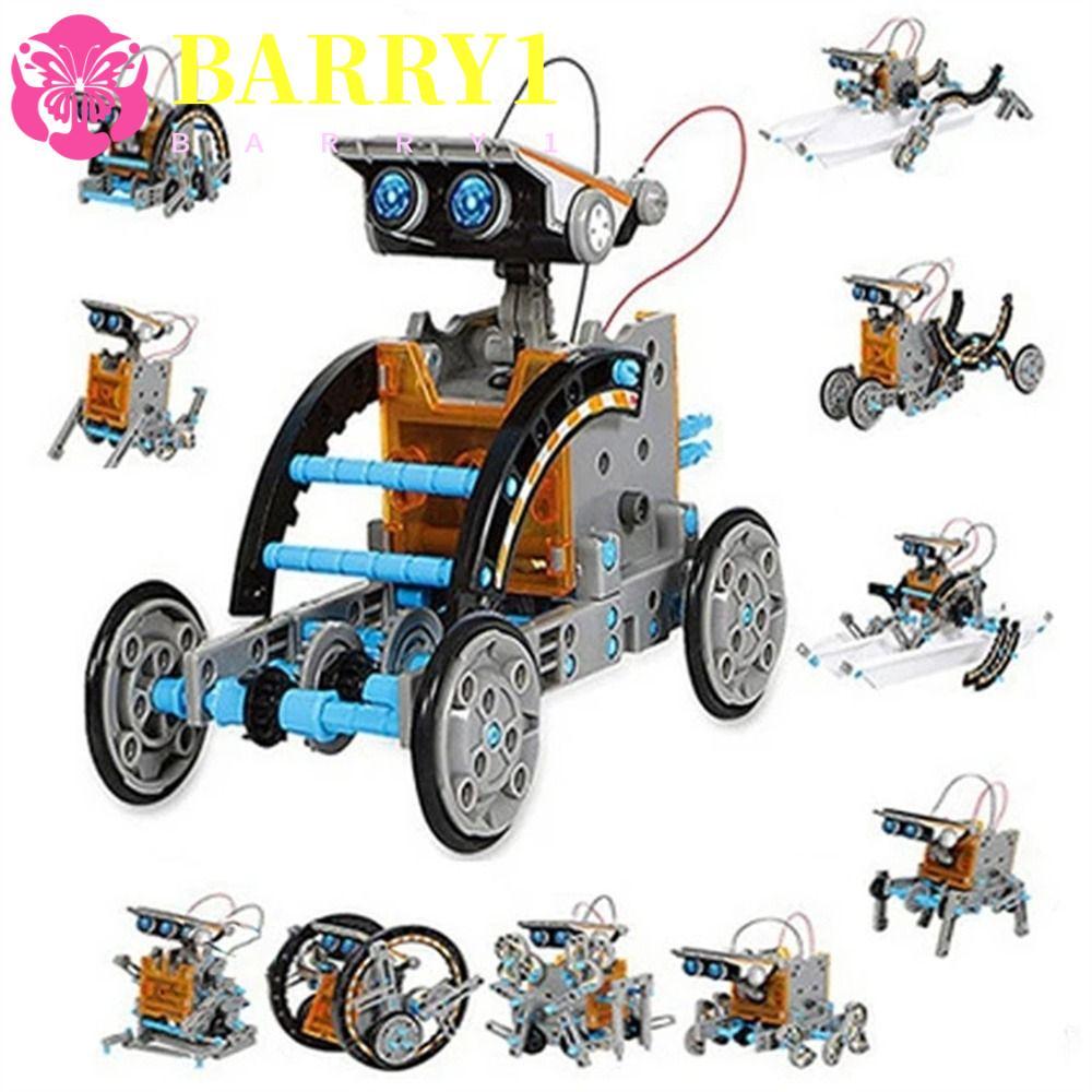 BARRY1 Solar Robot Toy, 12 in 1 Solar Powered Science Experiment Toy, Creative DIY Building Technological Gadgets Scientific Toy Education Robots Boys and Girls