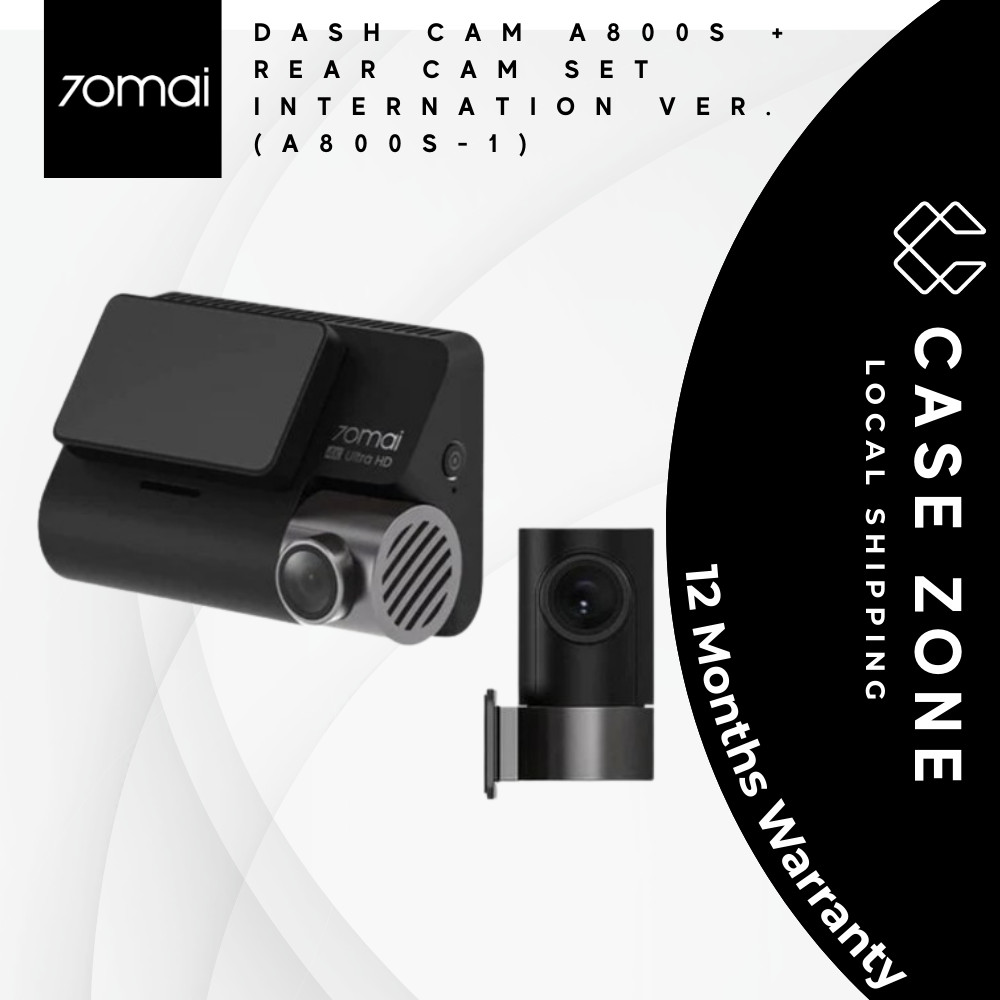70mai A800S 4K Dash Cam Dual Vision Global Version A800 Adas Parking App Control GPS Built in