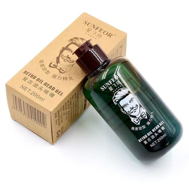 Star Flying Men's Hair Fluffy Styling Retro Oil Head Styling Water Extra Hard Gel Cream Stylist Oil Head Gel