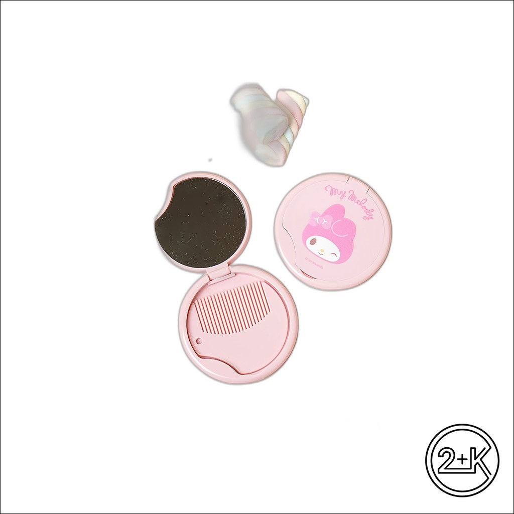 [daiso] My Melody Comb and Mirror Set, N/A, 1pc / Korean Beauty Set / My Melody Comb & Mirror / 100% Genuine by 2+K