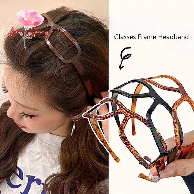 AmongSpring> Fashion Personality Plastic Glasses Shape  Hairstyle Sunglasses Shape Hairband For Women Korean Style Simple Hair Hoop new