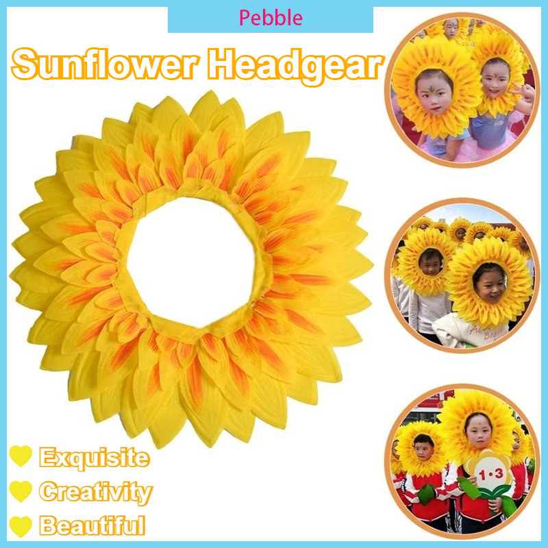 Sunflower Headgear Funny Stage Performance Props Dance Party Festival Games Kids Adults Cosplay Hat