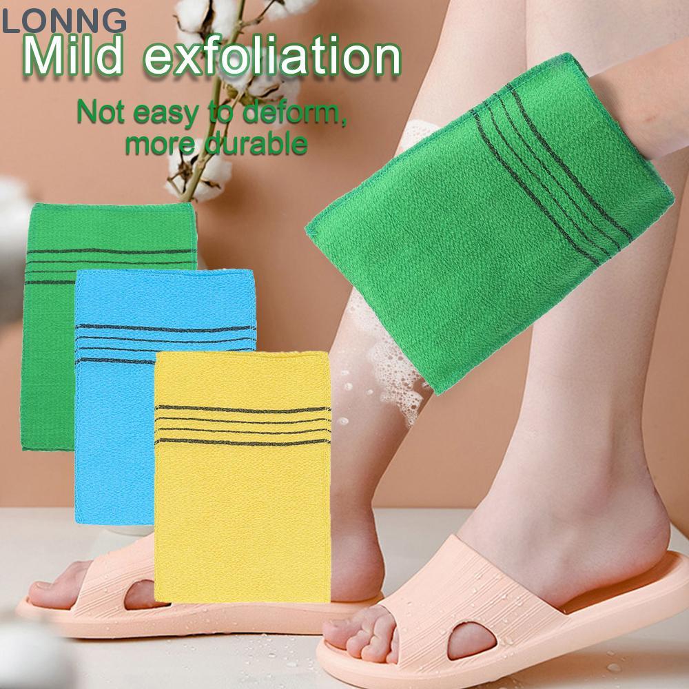 LONNG 1/3/5/10 pcs Bath Glove Extreme Comfort Portable Viscose Fiber Smooth Skin Massage Shower Scrubber