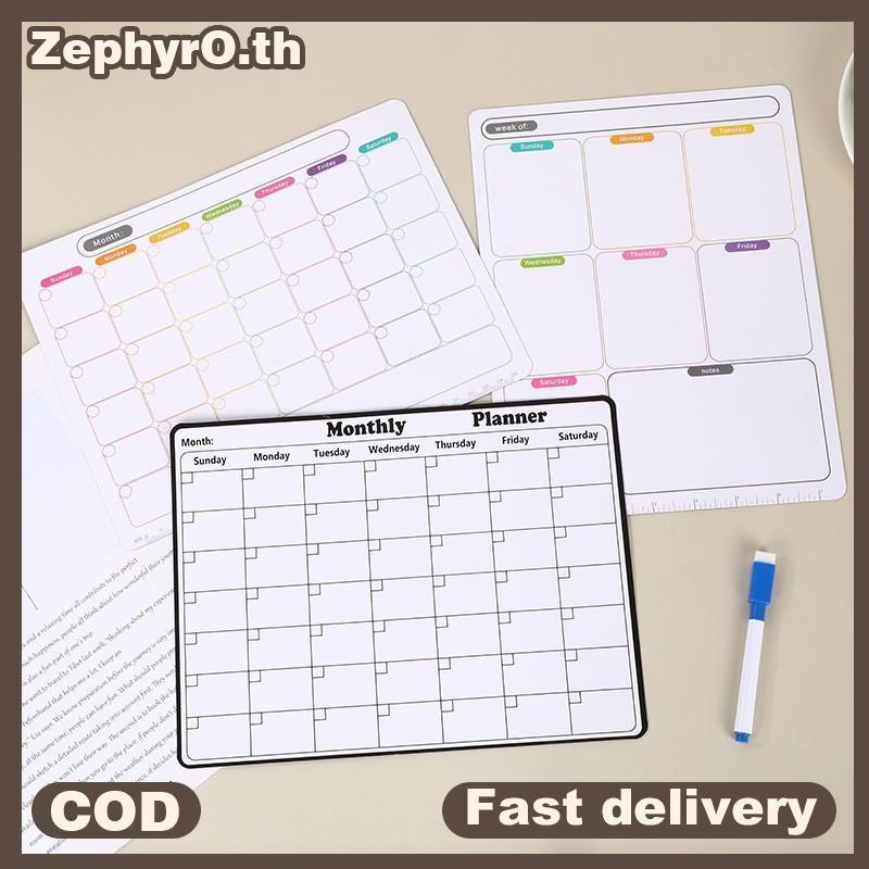 null Stylish Magnetic Dry Erase Calendar - Versatile Monthly Planner For Refrigerator - Easy Kitchen Organization & Decor null