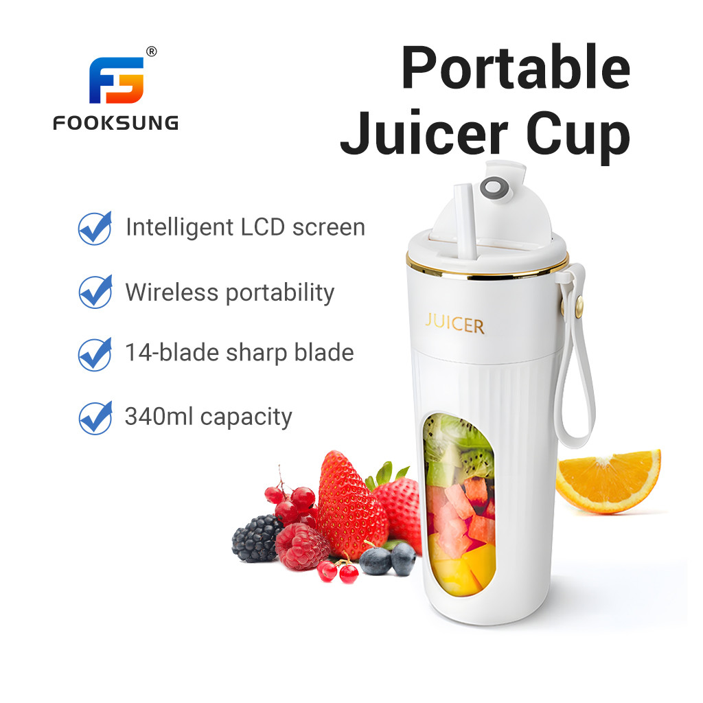 Fooksung Juice Cup Portable Multi-functional Wireless Electric Juicer Ice Crusher Typce-C Charging 榨汁杯 果汁杯