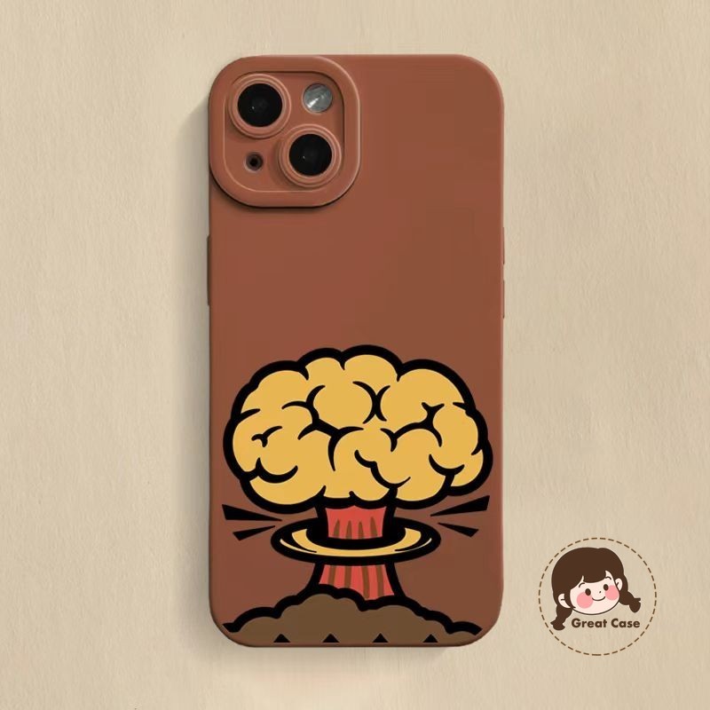 Funny Volcano Pattern Phone Case For Huawei Nova 15 Pro Ultra 14 Lite Solid Color Back Cover Cute Cartoon Soft Anti-fall Casing