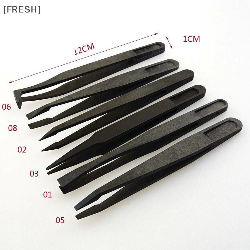 [FRESH] Type : Plastic Tweezers Material: PPS+Fiberposite plastics Color:bla Overall Size : approx. 12 x 1.1 x 1.4cm/4.7 null