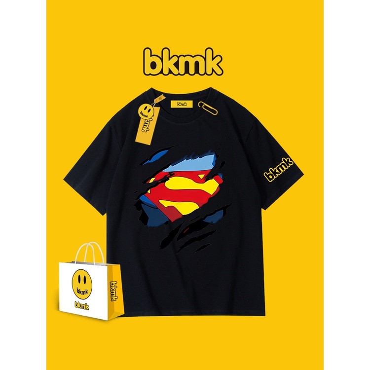 DERW Short Sleeve T-shirt Cotton Printed Cartoon Versatile Couple Fashion For Men