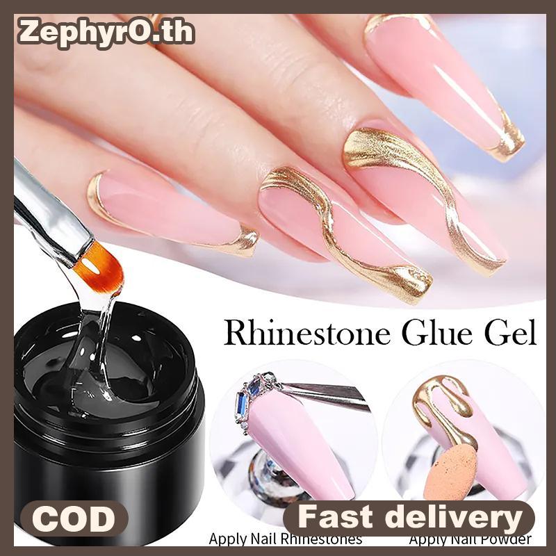 null Rhinestones Glue Gel Set Mirror Nail Powder Solid Patch Glue Transparent Adhensive Glue Gel Glue Gel Reinforcement Gel null