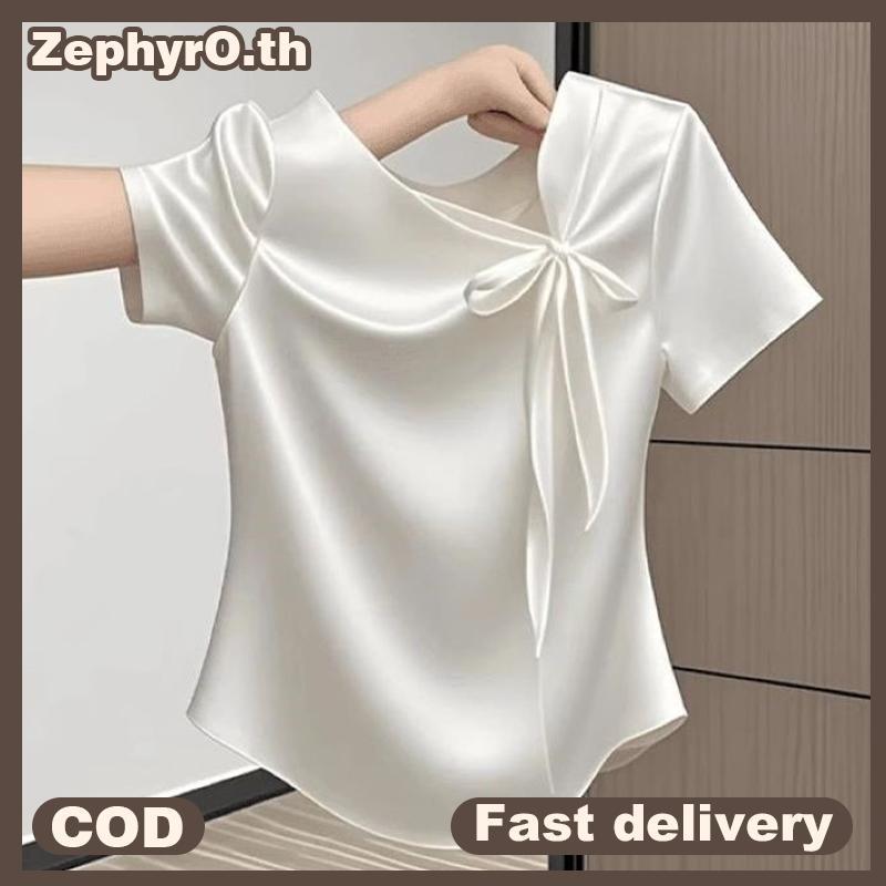 null Bla Bow Tops Women's Plain Formal Bla Attire Funeral Bla Mourning Clothes null