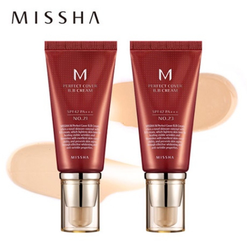 Missha Big Red BB Cream Flawless Durable and not dull Moisturizing Brightening Isolation Foundation multi-functional BB Cream Face Makeup