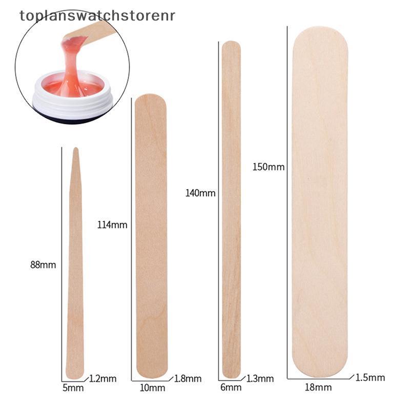null 100PCS Woman Wooden Hair Removal Stick Disposable Depilation Spatula Wax Sticks Wood Face Eyebrows Waxing Spatula Beauty Tool TH