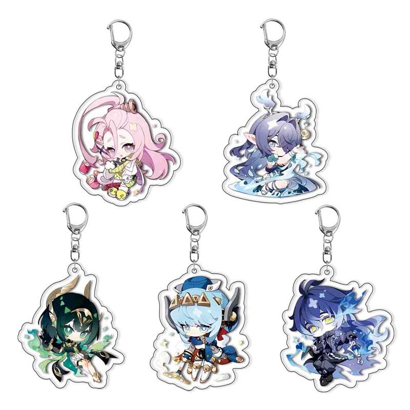 Anime Ineffa Kyryll Chudomirovich Flins Lauma Cartoon Acrylic Keychain Game Peripheral Bag Exquisite Decoration Pendant