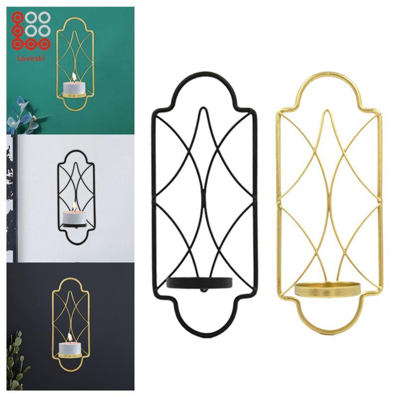 Lovoski Metal Wall Hanging Sconce Candle Holder Tealight Holder Decorative Handcrafted Home Decoration for Living Room Lightweight