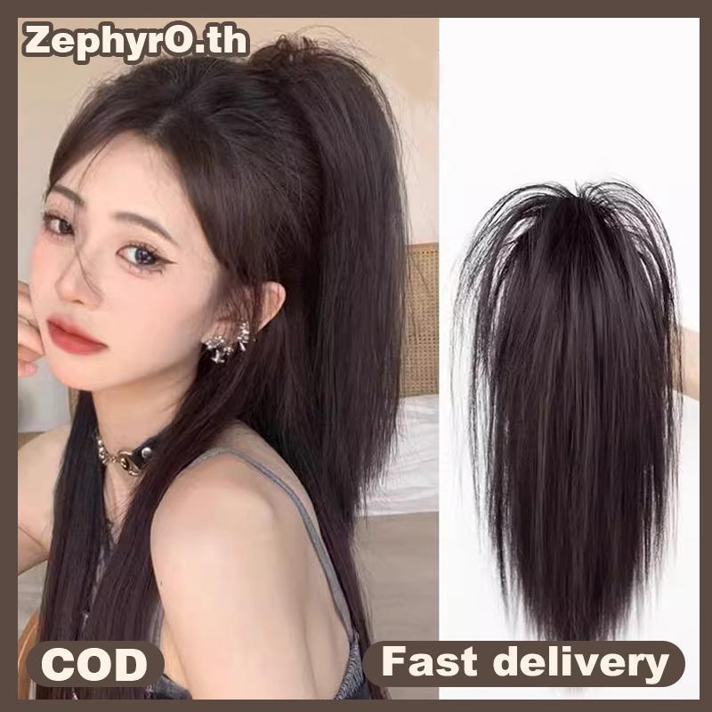 null Horsetail Wig Female Half Tied Ponytail Braid Simulation Hair Grab Clip Chien Hair Wig Piece Fountain Ponytail Braid null