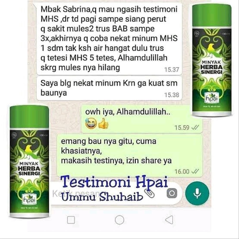 Essential Have Minyak Herba Sinerji MHS HNI HPAI | Mudah Sapu & Cepat Serap Must - Image 3