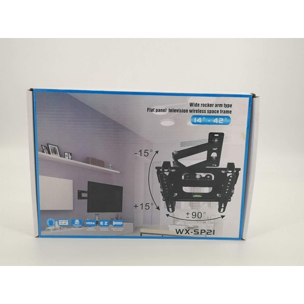 (READY STOCK) FLAT PANEL TV WALL MOUNT (WIDE ROCKER ARM TYPE)14-42" WX-SP21