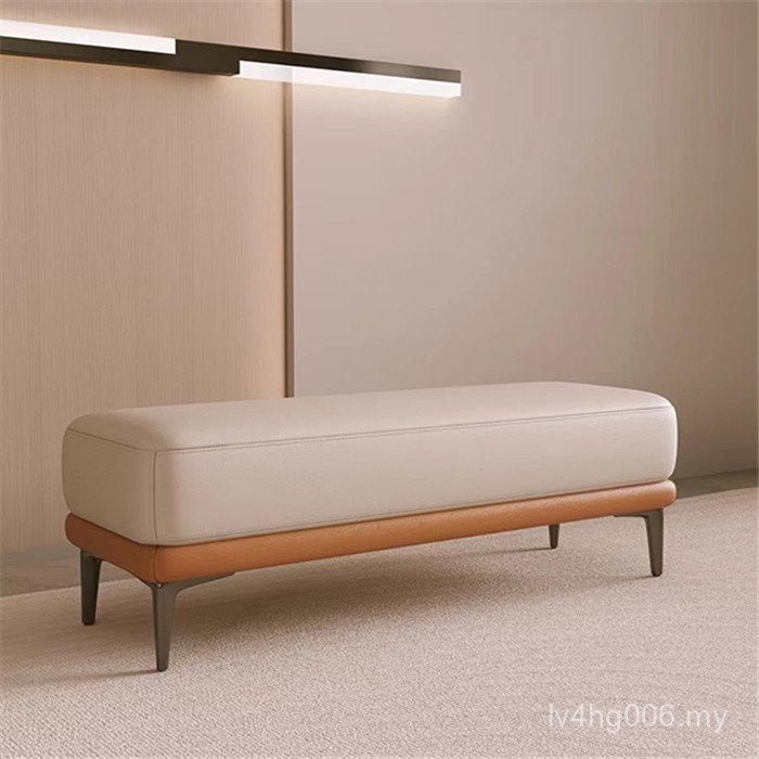Change Shoe Length Living Room Can Sit Light Strip Stool Nordic Stool Bedside Luxury Stool Household Entrance Doorway Stool Sofa Simple Shoes FUXQ