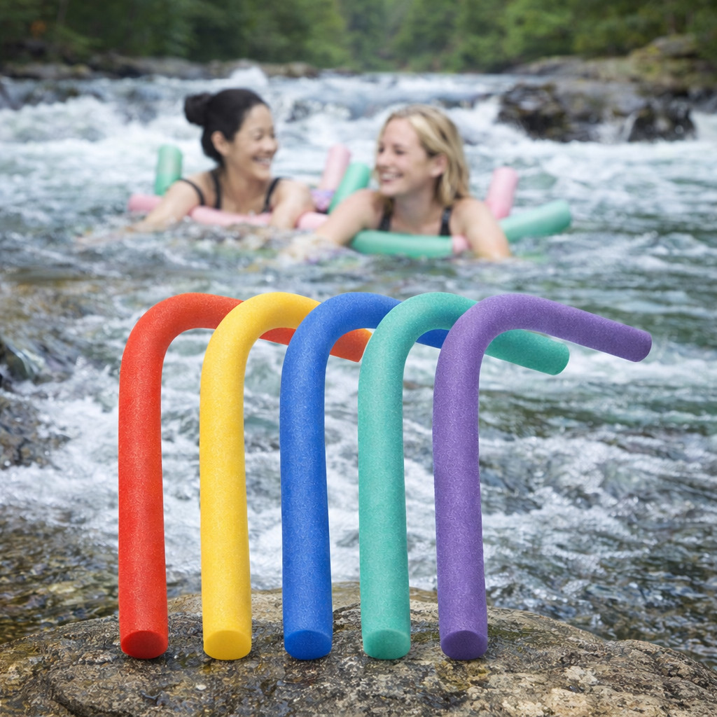 Swimming Training Pool Noodle Flexible Foam Float Aid Kids Adults Outdoor