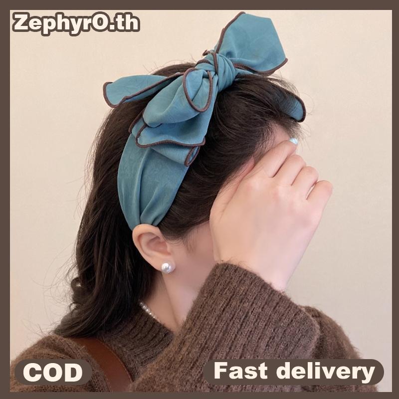 null Sweet Bow Hair Band Korean Temperament Non-slip Face Washing  Hair Accessory null