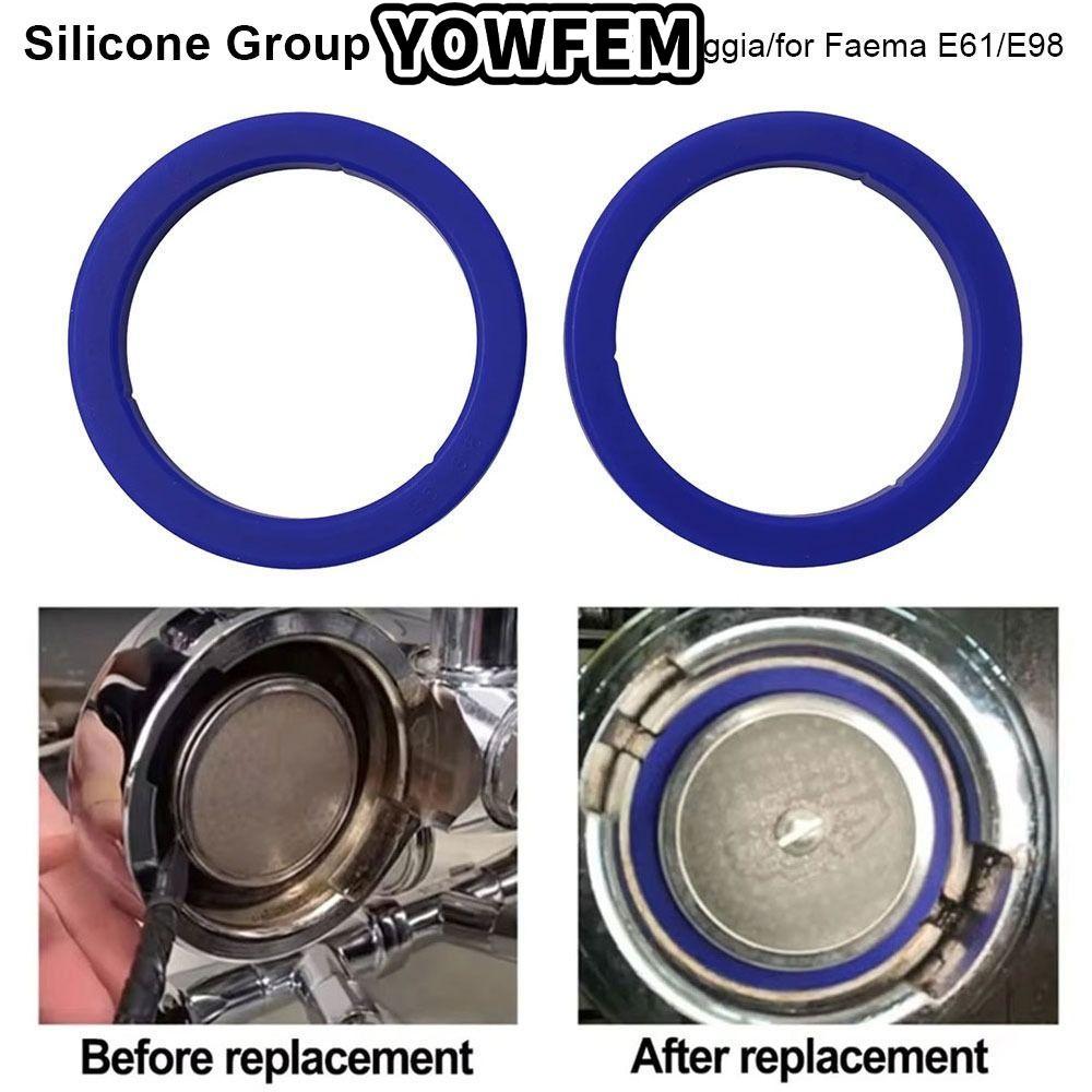 YOWFEM 1Pcs Group Head Seal Kit, E61 8.5mm Silicone Group Gasket, Durable Leakproof O-Ring Gasket For Gaggia Coffee Machines