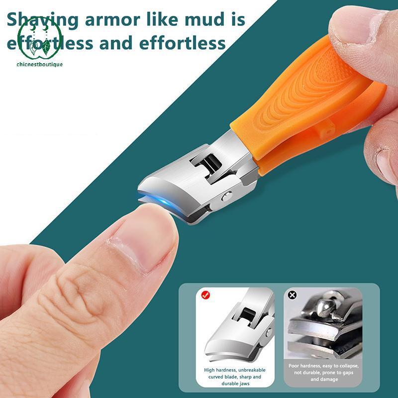 [Chicnest] Anti-Splash Nail Clippers Large Thi Hard Special Nail Clippers Diagonal Pliers Nail Scissors Household Manicure Tools BU