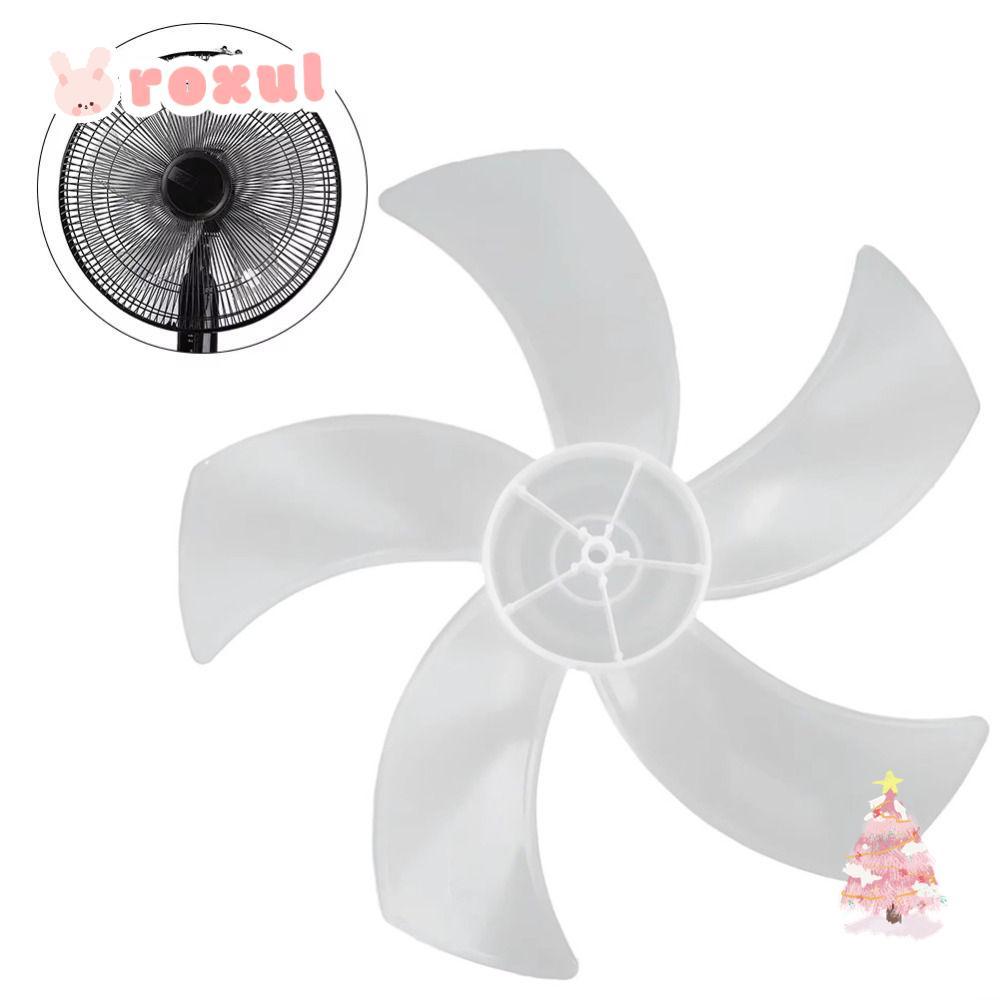 ROXUL Five Blades Fan, Plastic Big Wind Fan Blade,  Slow Noise Leaf Floor Fan for Pedestal Fan Table Fan Wall Fan