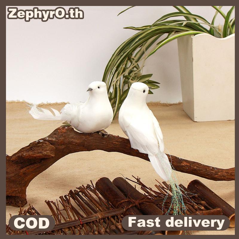 null 1Pc Artificial Pigeon Birds Fake Doves Simulation Feather Pigeon Christmas Tree Wedding Party Ornaments Home Living Room Decor null