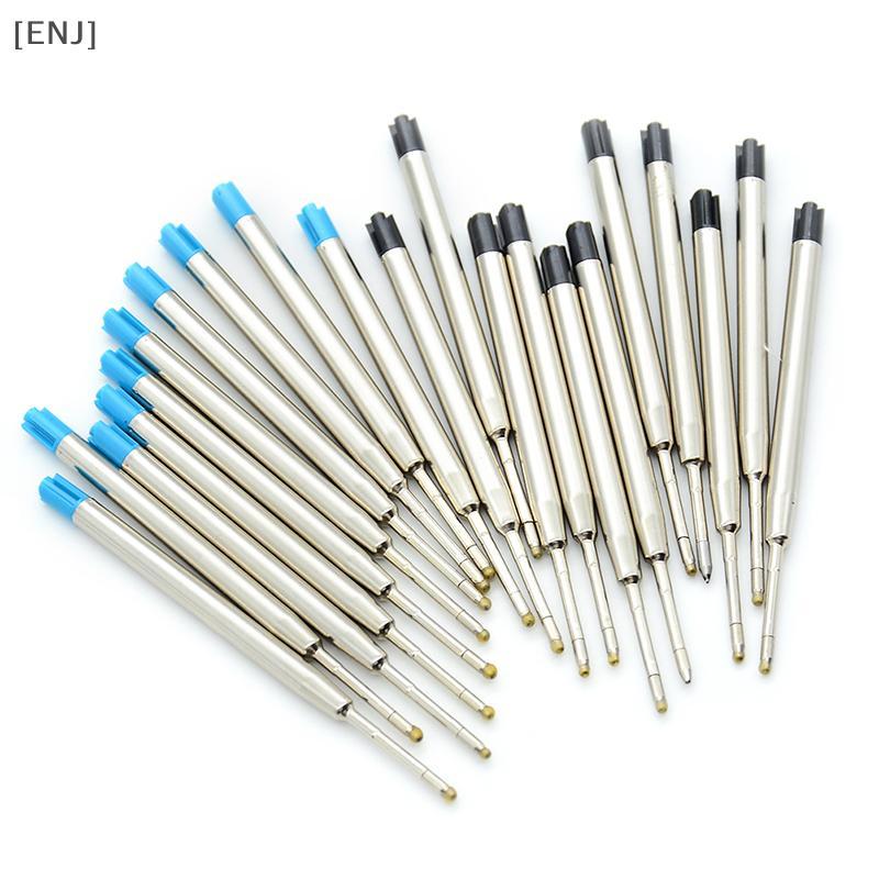 [ENJ] 10 Pcs blue ink parker style standard 1.0mm ballpoint pen refills nib medium null