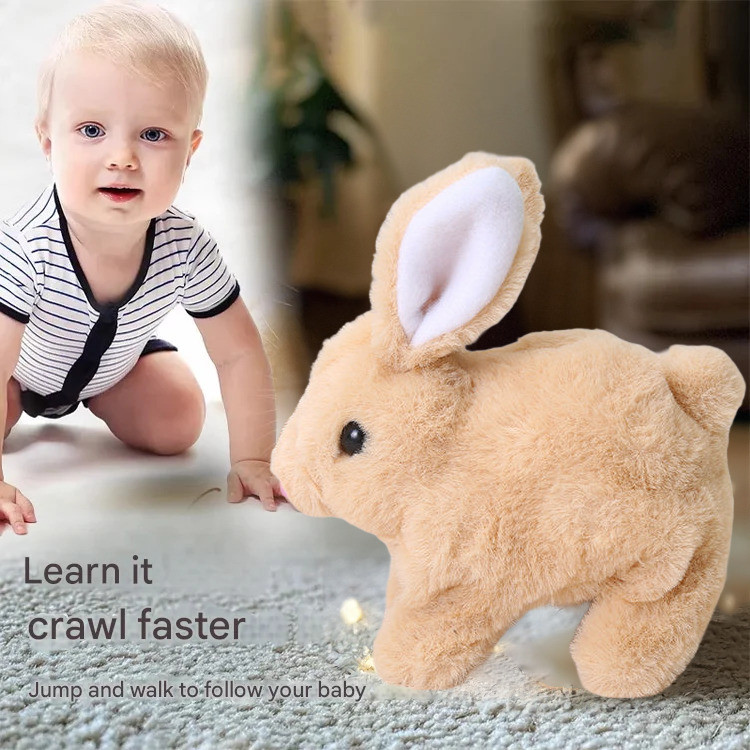 💕COD💕【Touchscreen Interaction】Advanced AI Interactive Toy For Children AI Interactive Rabbit Plush Toy Voice Recognition AI Robot Toy Bilingual Response Soft Plush Safe And Educational Gift Children's Companion Pet Doll 🌟儿童高级AI互动玩具🌟我的小兔子