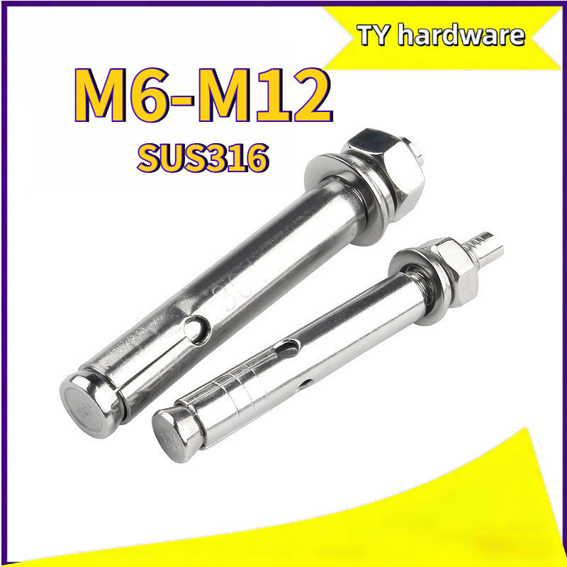 Expansion Anchor Bolt | 316 Stainless Steel Sleeve Anchor Wall Plug M6/m8/m10/m12