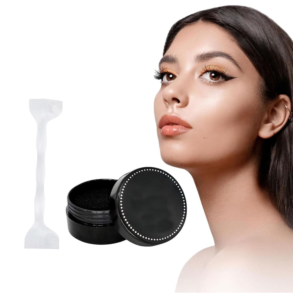 Eyeliner Wing Stamp, Flawless Eyeliner Set With Stamp Cream, Waterproof Silicone Winged Tip Tool, Double-Ended Lower Eyelash Quick Flick For Eyes Wing Makeup For Women Beginners(Bl