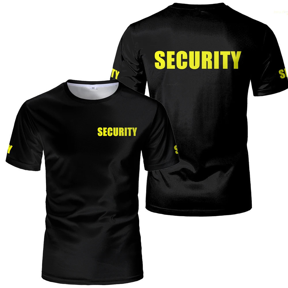 Security Uniform Classic Security Bodyguard Professional Work Clothes Quick drying Breathable High quality Short sleeve Men's T-shirt Suitable for Both Men and Women