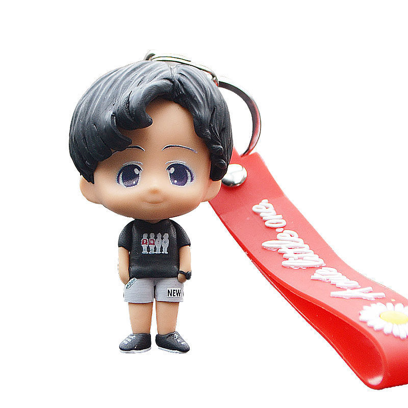 Handmade Customized Keychain | Q Version Doll diy Chinese Valentine's Day For Girlfriend Wife 520 Birthday Gift