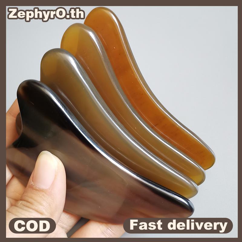 null Natural Ox Horn Gua Sha Board Gouache Scraper Face Massager Facial Lift Scraping null